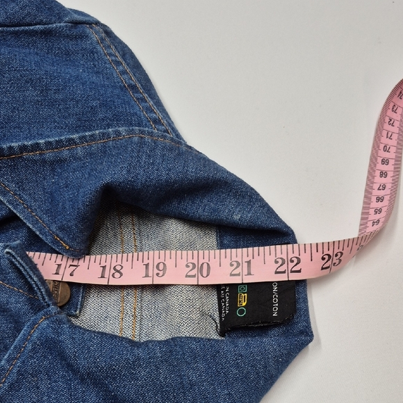 Vintage Wrangler Blue Denim Jacket 100% Cotton - Picture 10 of 10